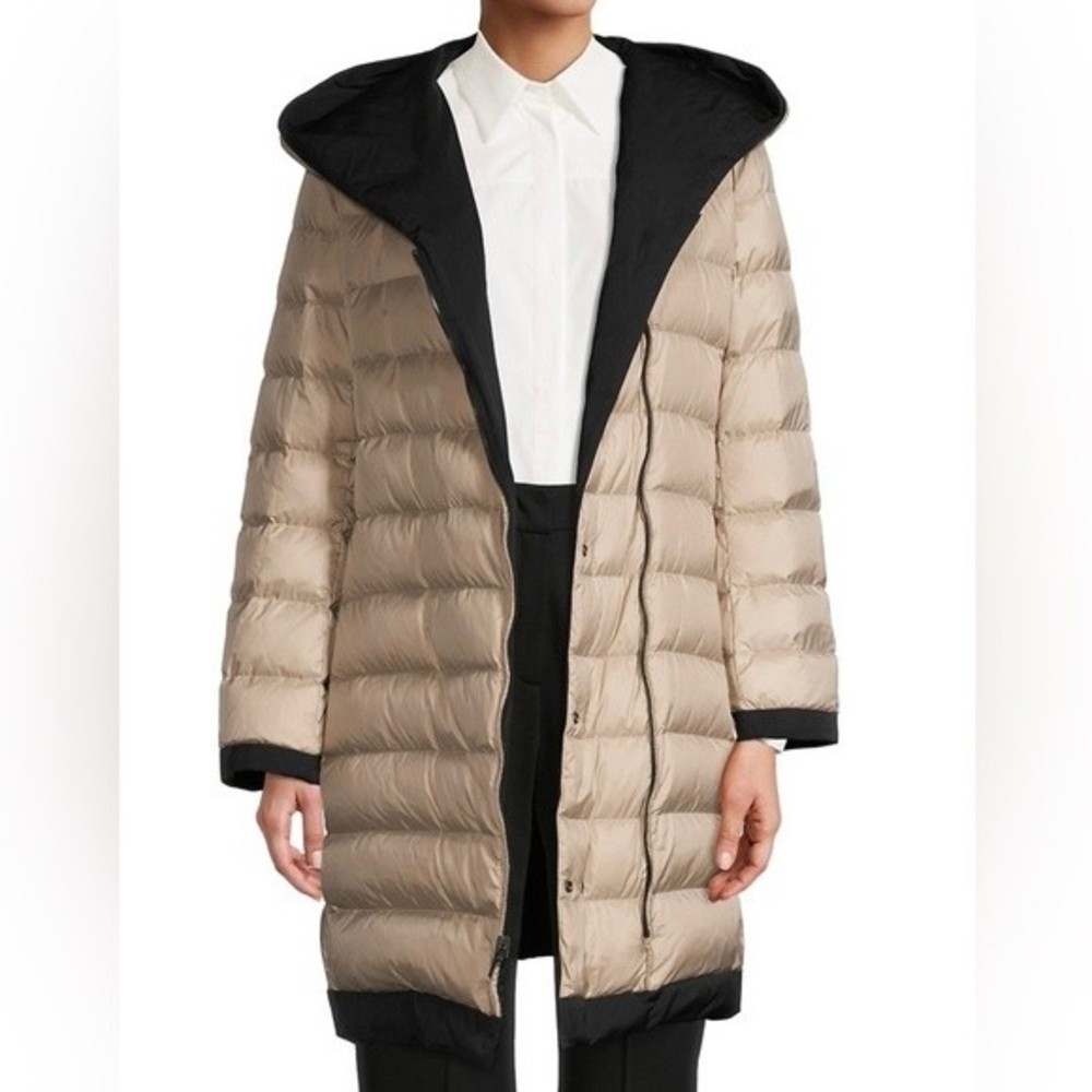 Like New Weekend Max Mara Reversible Hooded Down Jacket